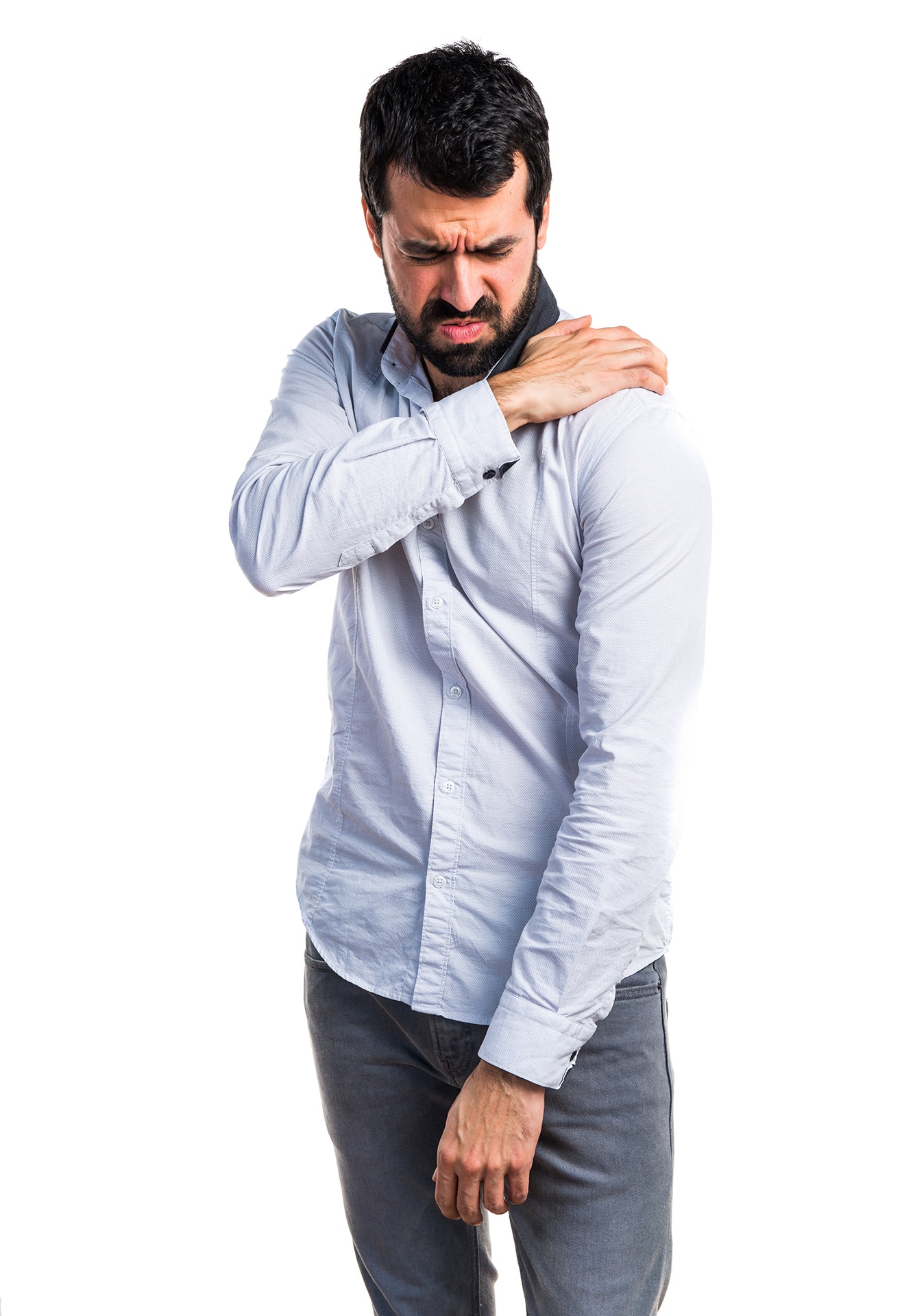 Man with shoulder pain