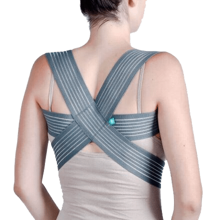 Den holdningskorrekte skulderstøtte er fremstillet af fleksibelt og elastisk materiale, der sikrer dig optimal bevægelsesfrihed og gør det nemt at tage skulderstøtten af og på.